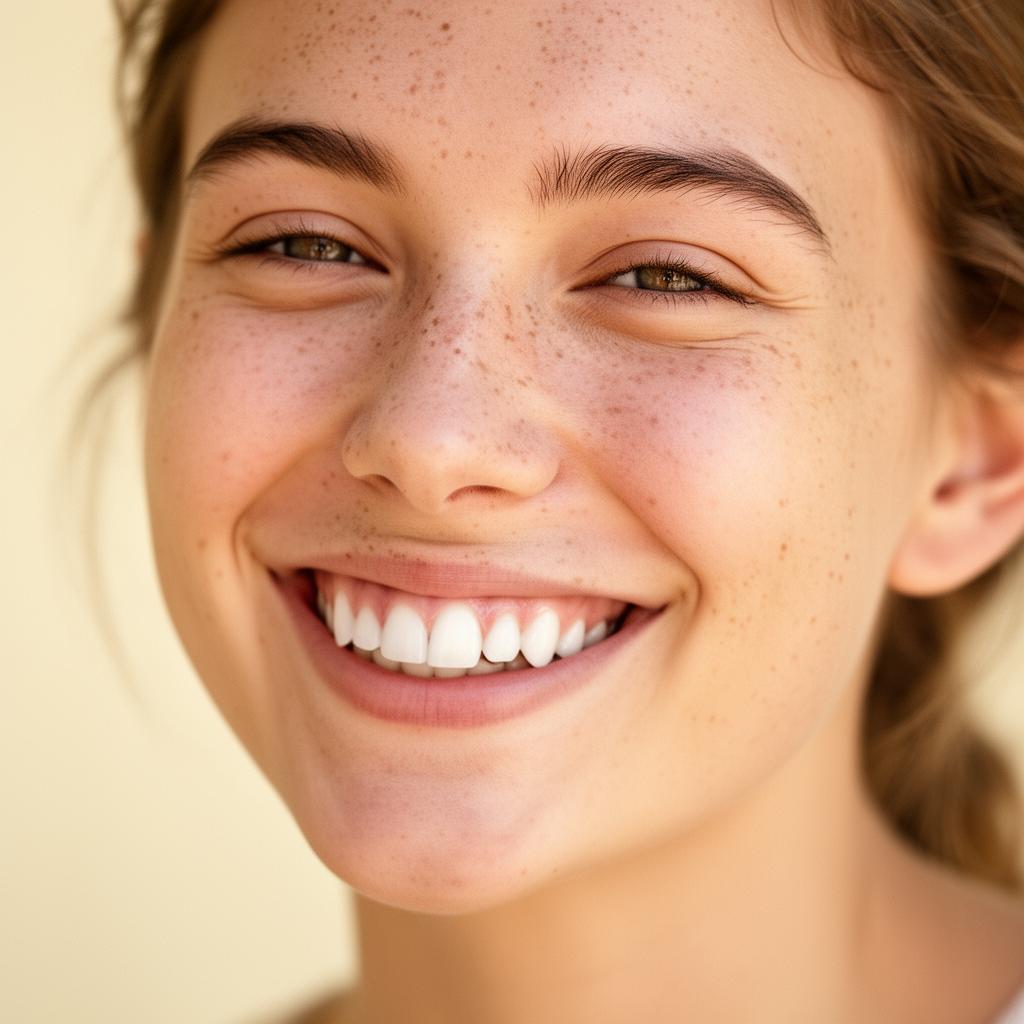 Patient with healthy bright smile